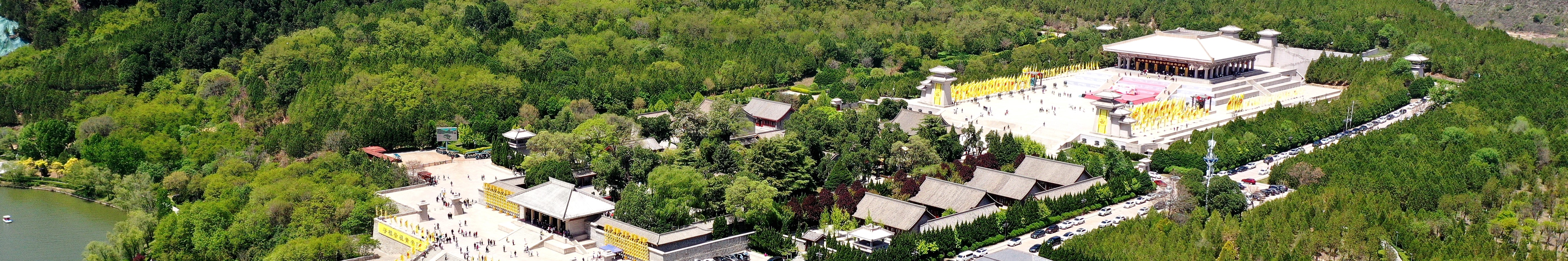 黄帝陵航拍图